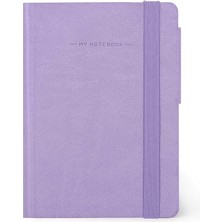 Not Defteri, Boş, Küçük, 192 Sayfa, Yumuşak Pu Kapak, Fsc® Sertifikalı Kağıt, 90 G/m², Aylık Planlayıcı, Adres Defteri, Yer Imi, 9,5 x 13,5 Cm, Renk Lavanta