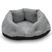 Lvsqvr Pet Comfort Paris Gri  ve Köpek Yatağı 50CM