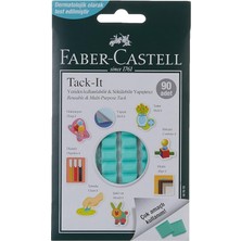 Tack-It Yeşil, 50 Gr, 90 Parça, Yeniden Kullanılabilir Hamur Yapıştırıcı, Sökülebilir ve Iz Bırakmaz
