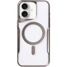 Indispensablely Iphone 16 Kılıf Boyi Magsafe Silikon Kapak - Titan Gri
