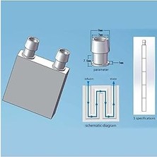 Soğutma Bloğu 40X40X12MM Alüminyum Soğutucu (12706 Peltier Uyumlu)
