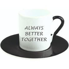 Arkadaşlık Türk Kahvesi Fincanı Siyah Tek Ebat ARL947457593837