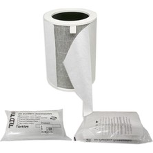 Fresh Air Filter 10 Adet Xiaomi Smart Purifier 4 Lite Ile Uyumlu Filtre Üstüne Uyumlu Gümüş Iyonlu Elektrostatik Toz Tutucu Ön Filtre