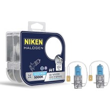 12V H3 55W Beyaz Işık Ampul 5000K, 2 Adet