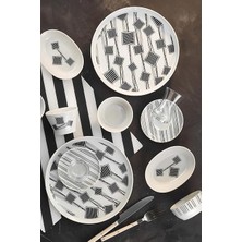 Porselen Moderna 30 Parça 6 Kişilik Kahvaltı Takımı 12007