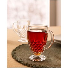 Coco Lasalle 4'lü Çay Fincanı, Şeffaf