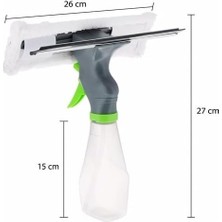 ml Deterjan Hazneli Spreyli Çekçekli Cam Silme Aparatı -Deterjan Hazneli Spreyli Camsil