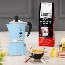 5041 Rainbow Espresso Pişirici, Alüminyum, Açık Mavi, 1 Fincan