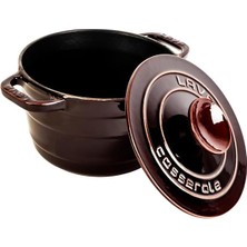 Döküm Yuvarlak Tencere Döküm Demir Kapak Experience Majolik Serisi ÇAP(Ø)23CM