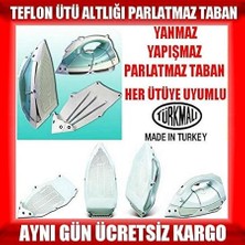 Yanmaz Yapışmaz Parlatmaz Teflon Ütü Altlığı Tüm Ütülere Uyumlu Yaylı Ütü Tabanı K76YT6