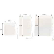 Bitki Çayı Çay Demleme Demlik Kesesi Süzgeci Yüzde Yüz Pamuk 3'lü Set