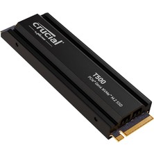 T500 1tb Gen4 Nvme M.2 Dahili Oyun SSD Soğutuculu, 7300 Mb/s'ye Kadar, Playstation 5 Uyumlu + 1mo Adobe cc Tüm Uygulamalar - CT1000T500SSD5