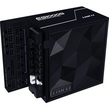 Li Edge SERISI-1000W Tam Modüler Güç Kaynağı (Fan Hub Dahil) - Gold-Atx 3.0, 3.1-Pcıe 5.1-L-Şekilli Çift Bölmeli Kasa Için TASARIM-120MM Fdb Fan-4 USB Aygıtına Kadar Destekler - Siyah