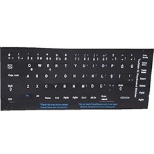 300161, Türkçe Q Siyah Klavye Stiker