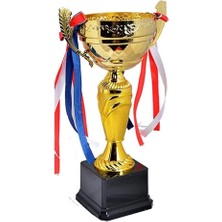 34 cm Kupa Siyah Zemin Kupa Madalya Gold Kaplama Y119A Ücr
