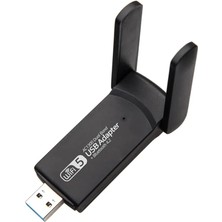 Wireless Adaptör Wifi Ağ Kartı Masaüstü Bilgisayar Pc ile Uyumlu 2,4g 5g Destekler 1300MBPS USB 3.0 Dual Band USB Adapter 2,4GHZ-5,82GHZ AC1300