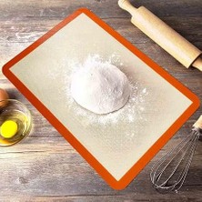 Silikon Pişirme Matı, Silpat - Yıkanabilir Yanmaz Pastacılık Fırın Matı - Isıya Dayanıklı, Çok Renkli, 30 x 40 cm