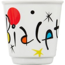 - 4'lü Moka Kahve Bardak Seti - Kulpsuz Kahve Shot Bardağı - Bicchierini - Karma Renk - Arte Desen Serisi - Porselen