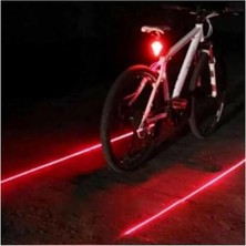 Arka Stop Lazer Işınlı - Güvenlik Mesafe Çizgili Bisiklet Lazeri