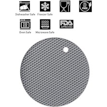 Home Silikon Nihale,tencere ve Çaydanlık Altlığı,yanmaz Yapışmaz Silikon Nihale (Yuvarlak)