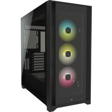 Icue 5000X Rgb CC-9011212-WW USB 3.1 Type-C Temperli Cam Siyah E-Atx Mid-Tower Gaming (Oyuncu) Kasa