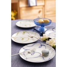 Porselen Grazia 4 Parça 21 cm Pasta Tabağı