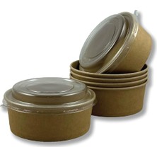 Karton Salata Kasesi Kapaklı 500CC 50 Adet