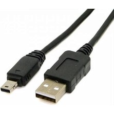 Casio 12 Pin Fotoğraf Makinesi USB Kablosu Casıo Exilim EX-ZR20 Zr Casio Fotoğraf Makinası Kablosu