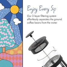 Morning FY04 Kahve ve Bitki Çayı Için French Press, 800 ml