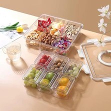 Home 8'li Saklama Kabı Seti, Kahvaltılık Taşıma Kutulu ve Düzenleyici, Buzdolabı Organizeri ve Piknik Için Ideal, Çok Amaçlı Saklama Çözümü (Gri)