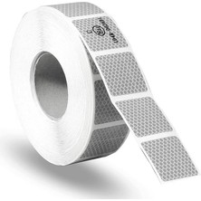 Tüvtürk Onaylı Reflektörlü Reflektif Fosforlu Şerit Bant Kesikli Ikaz Bandı Beyaz 1 Metre