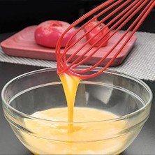 2'li Silikon Yumurta Puding Sos Kremşanti Çırpma Teli Çırpıcı