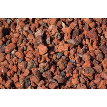 Kırmızı Pomza Taşı 15-25 mm 40 Lt (20 Kg) Volkanik Ponza Lav Taşı Kaktüs Sukulent Tarım Pomzası
