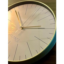 Modern Duvar Saatleri Noble Serisi 35 cm Ø Gerçek Cam Ev/ofis/mutfak/sınıf/okul Sessiz & Akar (Ltın)