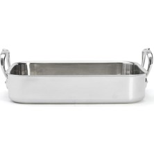 Buyer 3727.35 Kızartma Sacı, Gri Paslanmaz Çelik 35 x 25 cm