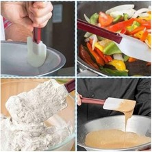 Silikon Spatula - Pasta Kreması Spatulası - Plastik Saplı - 25 cm