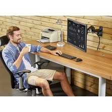 Bayou Nb F150 Ergoflex 17-35" Duvara Montaj Monitör Tutucu Kol Amortisörlü Monitör Standı
