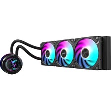Waterforce x Iı 360 Manyetik Kilitleme Mekanizmalı Fan, 60 x 60MM Full Color LCD Ekran, Profesyonal Gaming Sıvı Cpu Soğutucu