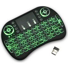 2,4 Ghz Mini Mobil Kablosuz Klavye Dokunmatik Yüzeyli Mouse ile Şarj Edilebilir Li-Ion Batarya Samsung UA55D7000LM 140 cm Smart Tv Için