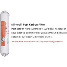 Post Karbon - Alkali - Mineral 3'lü Su Arıtma Filtresi (Tüm Cihazlarla Uyumludur)