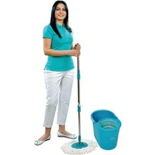 Fix Mop Set Pratik Temizlik Seti Sıkma Sistemli Döner Başlıklı