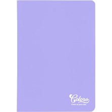 Colors A4 80 Yaprak Çizgili Defter, Mor