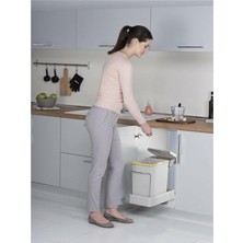 Dolap Içi Raylı Çöp Kovası 21500 20 Litre