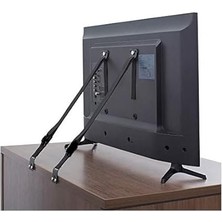 LED Tv Askısı Dolap Gardırop Büfe Kitaplık Sabitleme Bebek Çoçuk Koruma Deprem Güvenlik Kemeri (1 Takım 2 Kemer)