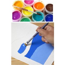 Boya 10 Renk 30 ml 1 Paket Nova Color Guaj Boya Seti 10 Lu Su Bazlı Şişe Canlı Renkler Resim Okul