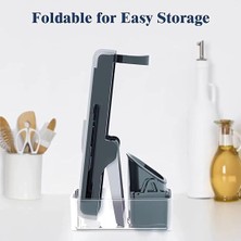 Home Profesyonel Basmalı Rende Doğrayıcı – 3 Bıçaklı Paslanmaz Çelik Kesme, Mandolin Doğrama ve Rendeleme Aleti – Sebze, Meyve, Peynir, Salata ve Pratik Mutfak Kullanımı Için Ergonomik Tasarım