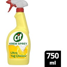 Krem Sprey Ultra Yağ Çözücü Yüzey Temizleyici Limon 750 ml