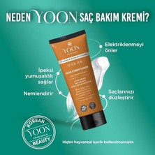2'si 1 Arada Vegan Saç Bakım Kremi, Biotin, B7 ve Kolajen Içeren, Silikonsuz & Sülfat Içermeyen Nemlendirici, Saç Düzleştirmeye Yardımcı, Onarıcı ve Besleyici Saç Kremi 200ML