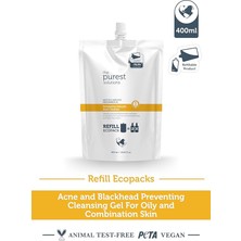 Purest Solutions Sivilce ve Siyah Nokta Karşıtı Yağlı Karma Ciltler Temizleme Jeli Ekolojik Yedek Paket 400 ml