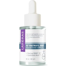 10% Peptide Matrixyl 3000 1% Hyaluronic Acid Age Defense Complex, Nemlendirici Peptit Serum, 30 ml